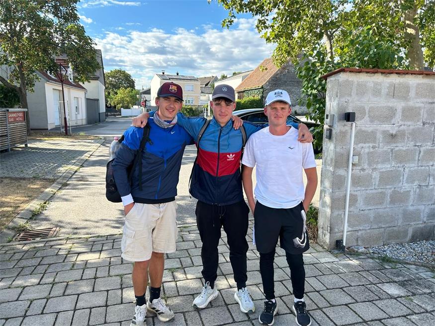  Florian Heintz, Alexander Stifter und Leon Maschler meisterten eine besondere Herausforderung. 