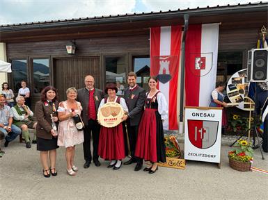 40 Jahre Gemeinde-Partnerschaft. Zum Festakt in Kärnten reiste eine Delegation aus Hornstein an. 