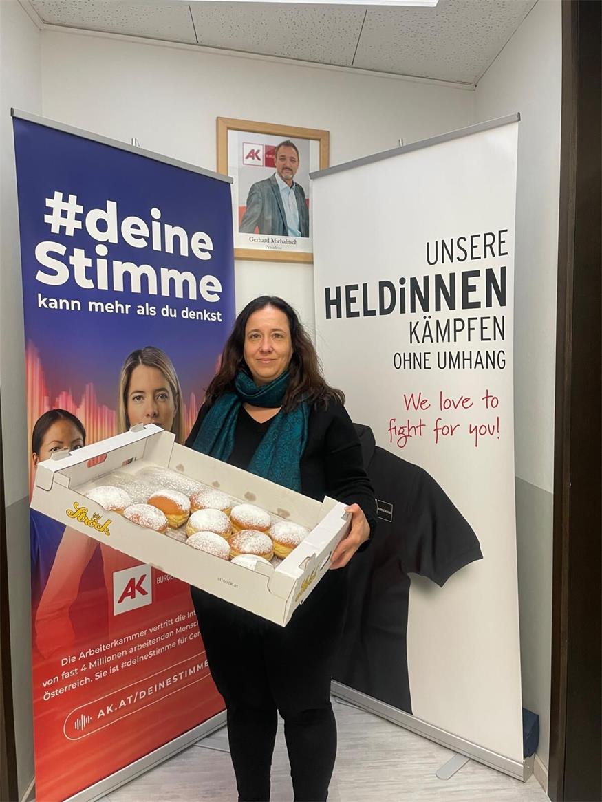 BVZ verteilte Faschingskrapfen