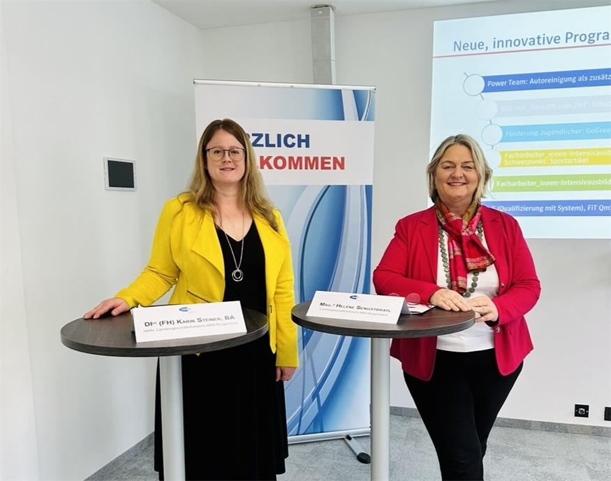 AMS-Landesgeschäftsführerin Helene Sengstbratl zog mit ihrer Stellvertrerin Karin Steiner Bilanz.