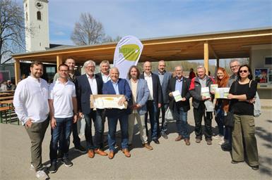 Abschlusspräsentation des interkommunalen Projekts "Natur in Sicht": Neun Gemeinden präsentierten ihre umgesetzten Projekt am Samstag in Gattendorf beim neu geschaffenen Radinfopoint.