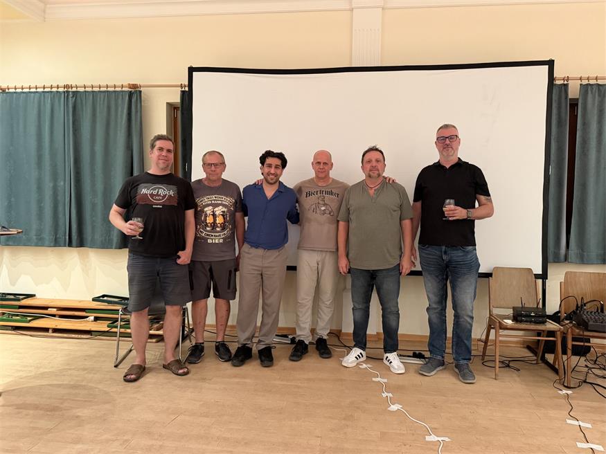 Albert Peeter, Josef Trenker, Ehrengast Azad Demiedegmez, Obmann Ernst Trenker, Mario Schnabler und Adam Kerenyi übernahmen den musikalischen Part.