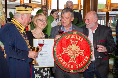 Alfred Tombor-Tintera, Preisträger Reinhild und Josef Pfeiffer und Vorjahressieger Harald Kaiser. 