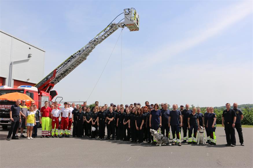 Alle beim Action Day in Oberpullendorf vetretenen Behörden und Organisationen mit Sicherheitsaufgaben.