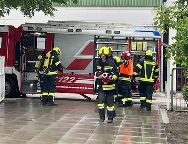 Am 3. Mai übte die FF Zemendorf bei der Volksschule.