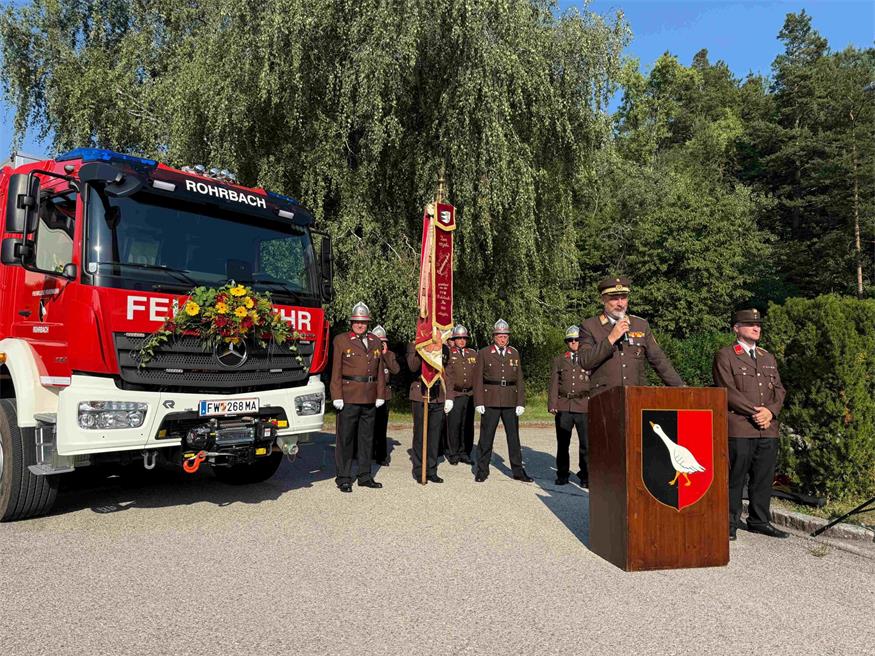 Am Feiertag, 15. August 2025, fand die feierliche Fahrzeugsegnung in Rohrbach statt.