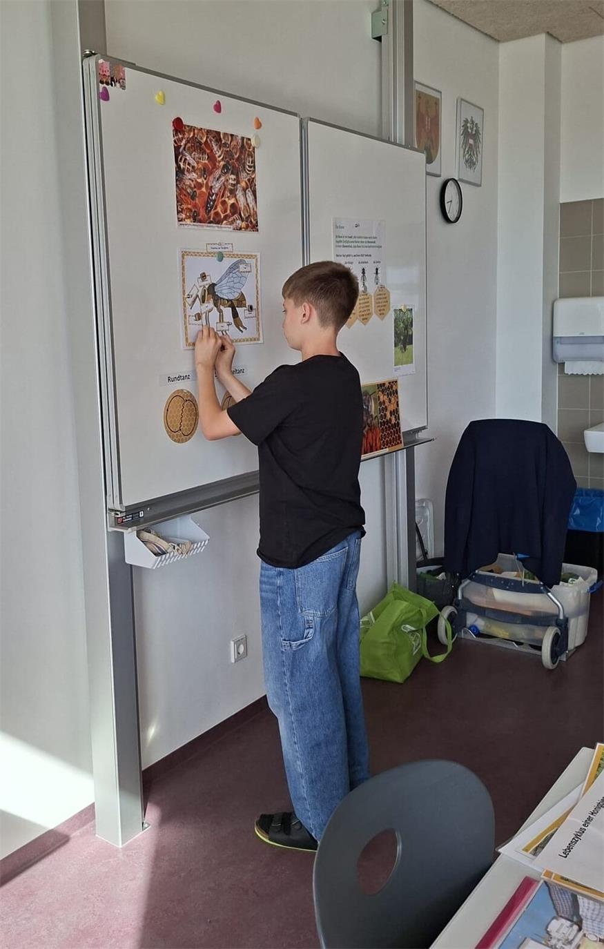 Am Foto ist Matthias aus der MS Oberpullendorf zu sehen.