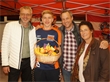 Amtsleiter Peter Pohl und Ricardo Bauer mit Bürgermeister Frank Wiemer und desse...