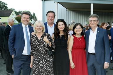 Amüsierten sich. Karl Kornhofer, Klaudia Steflitsch, Thomas Klug, Martina Klug, Christine Bajlicz und Walter Bajlicz. 
