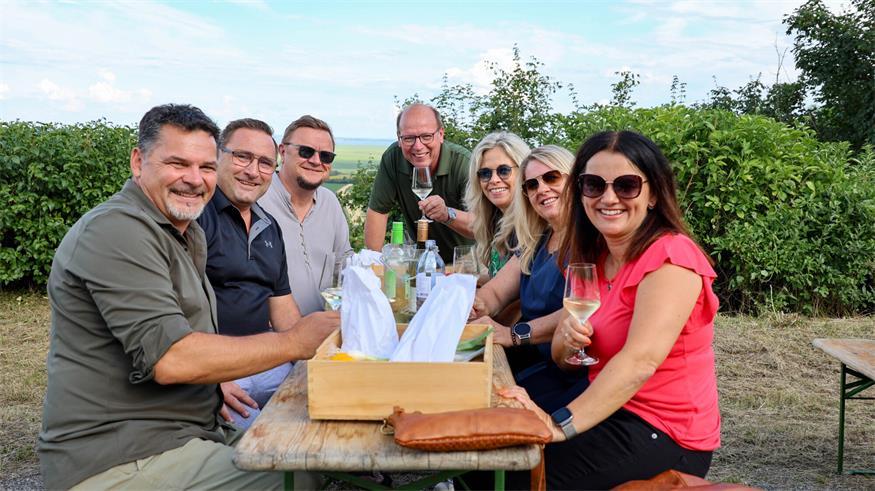 Weinquartett-Picknick im Himmelreich