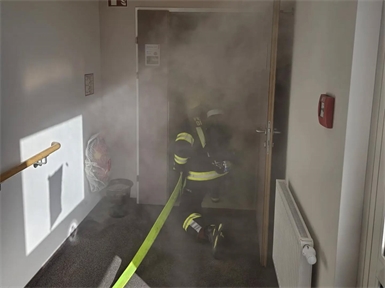Angenommen wurde, dass im Pflegekompetenzzentrum Draßburg ein Brand ausgebrochen sei.