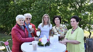 Anna Pleier, Gitta Eckhardt, Gemeindevorständin Carola Fuchs, Heidi Köller und Maria Prantl bei der Veranstaltung der ÖVP Zemendorf-Stöttera.