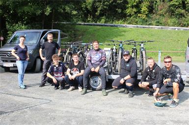 Auch Katja Hess, Mario Gager, Florian Bleier, Pascal Schmall, Christian Panozzo, Peter Heiling, Roman Stampf und Hannes Stampf waren beim Radsporttag mit von der Partie.