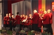 Auftritt des Männergesangsvereins mit der Chorleitung durch Max Belloschitz. 