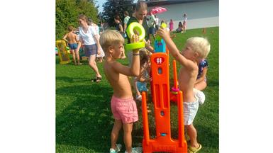 Aurelius und Julius bei der „4Gewinnt Challenge“