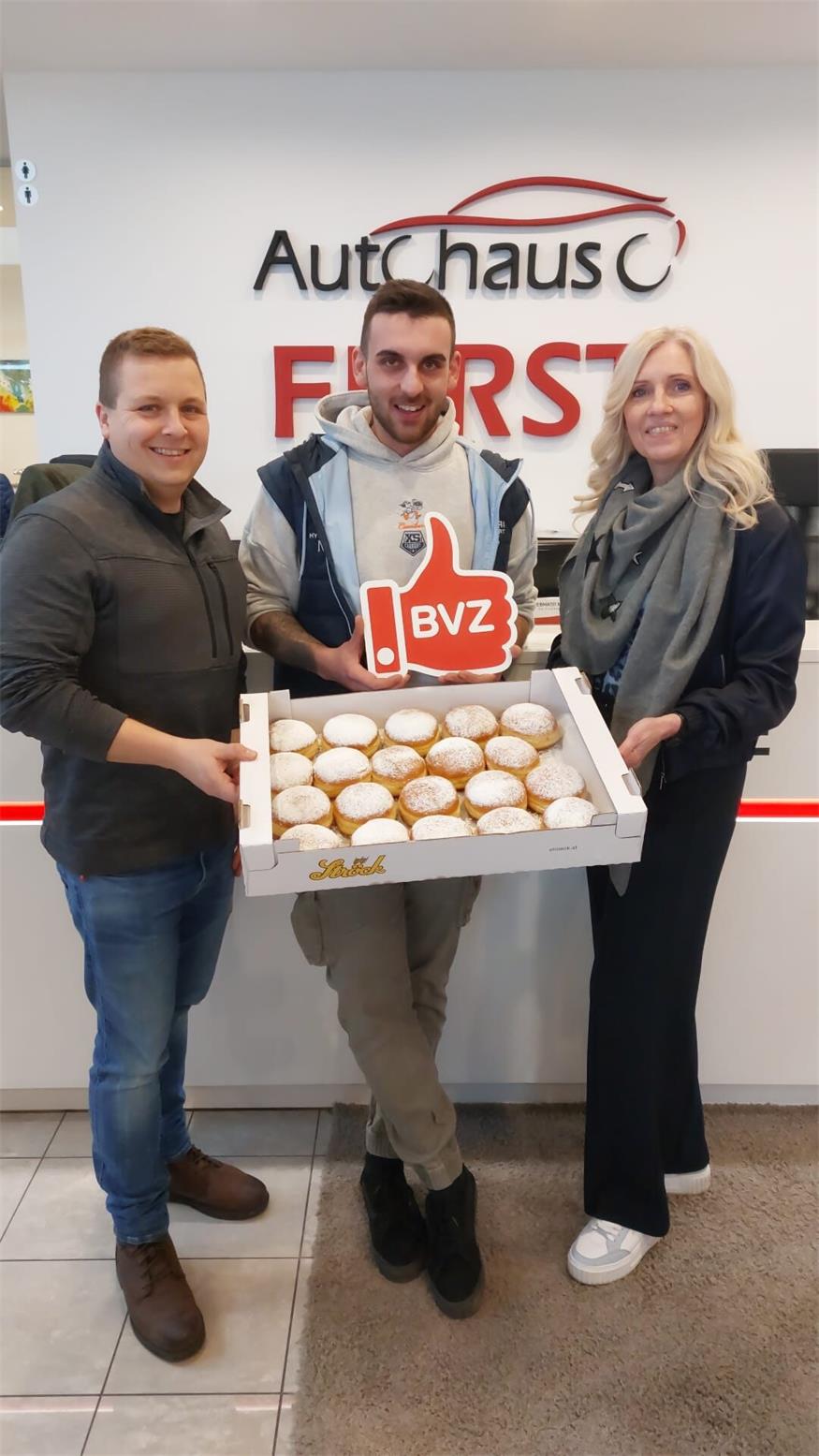 BVZ verteilte Faschingskrapfen