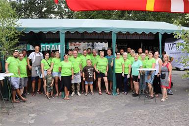Beim Erlebnisbad freuten sich die Fischerfreunde aus Kaisersdorf über viele Gäste beim Fest. 