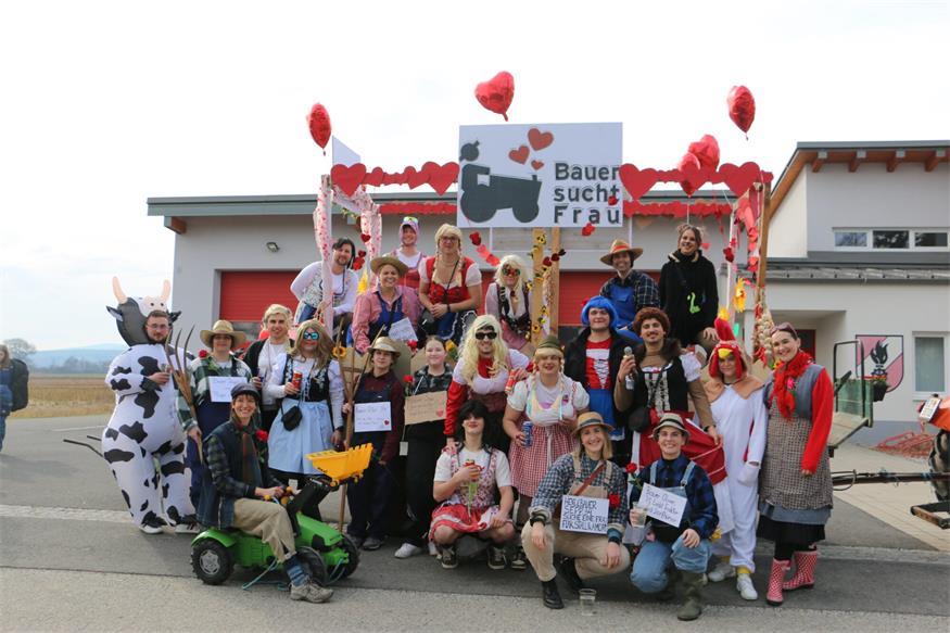 Beim Faschingsumzug in Frankenau begeisterte jeder Wagen.