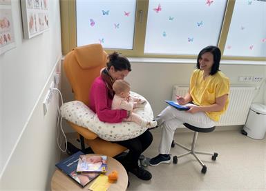 Besuch in der neuen Stillambulanz der Klinik Oberwart. 
