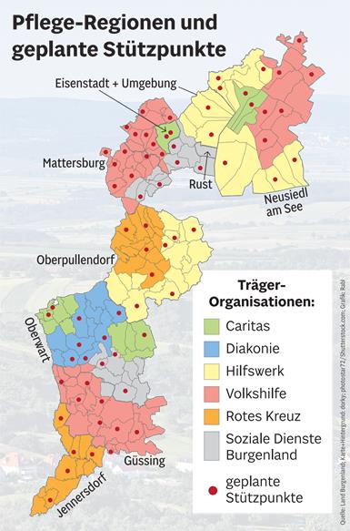 Pflege-Regionen nehmen Form an: Alle Stützpunkte im Überblick