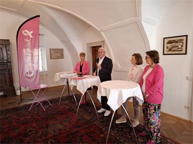 So trägt Eisenstadt im Oktober Pink!