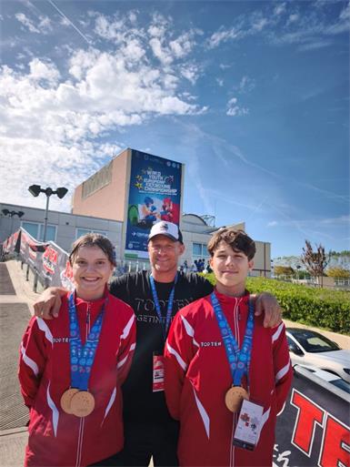 Nachwuchs-EM in Jesolo: Dreimal Bronze für die KBC Rohrbach-Crew