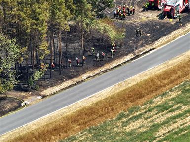 „Brand aus“ bei Sieggraben!