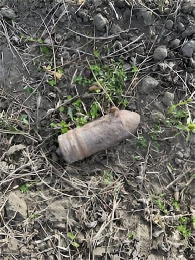 Zwei Panzergranaten auf Feld in Gattendorf gefunden