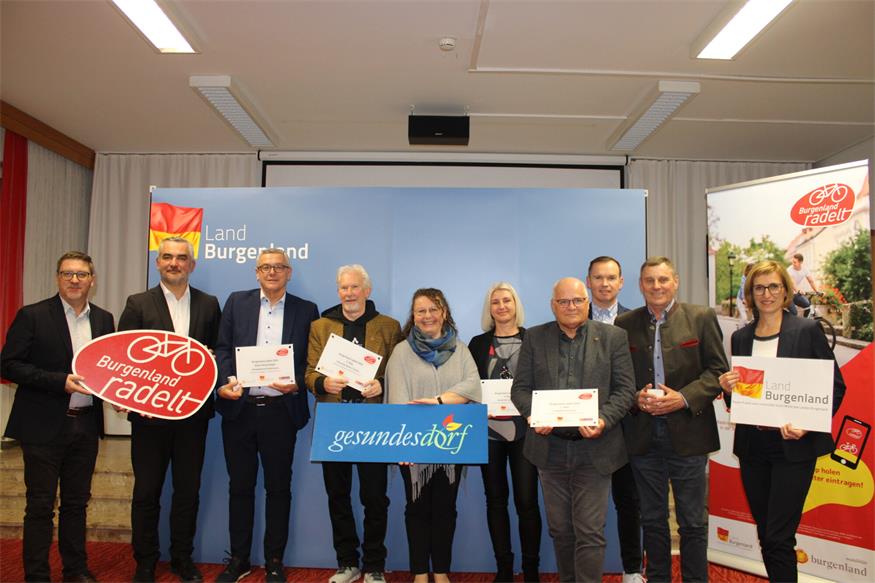 1.989.136 Kilometer per Rad: Gewinner von „Burgenland radelt“ geehrt 