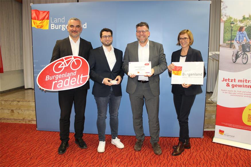 1.989.136 Kilometer per Rad: Gewinner von „Burgenland radelt“ geehrt 