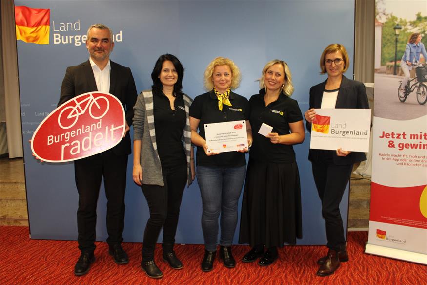 1.989.136 Kilometer per Rad: Gewinner von „Burgenland radelt“ geehrt 