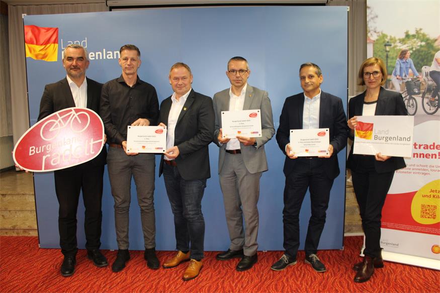 1.989.136 Kilometer per Rad: Gewinner von „Burgenland radelt“ geehrt 