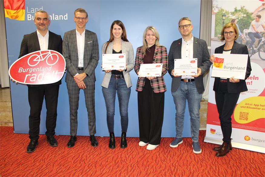 1.989.136 Kilometer per Rad: Gewinner von „Burgenland radelt“ geehrt 
