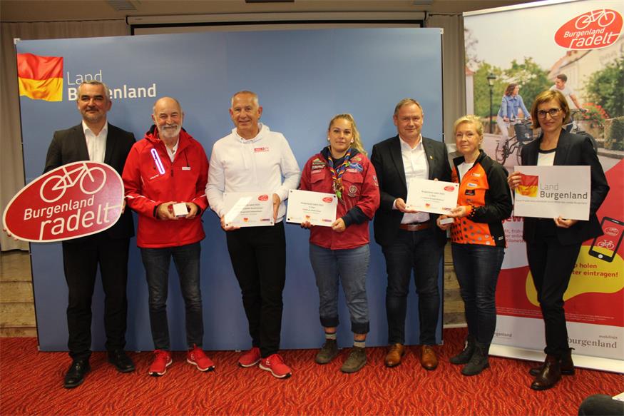 1.989.136 Kilometer per Rad: Gewinner von „Burgenland radelt“ geehrt 