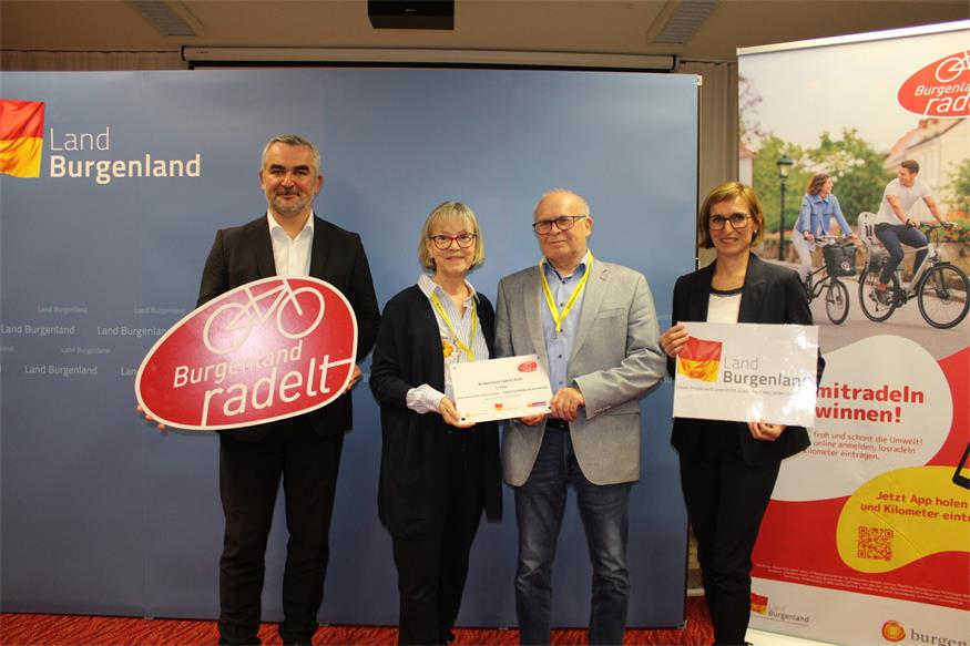 1.989.136 Kilometer per Rad: Gewinner von „Burgenland radelt“ geehrt 
