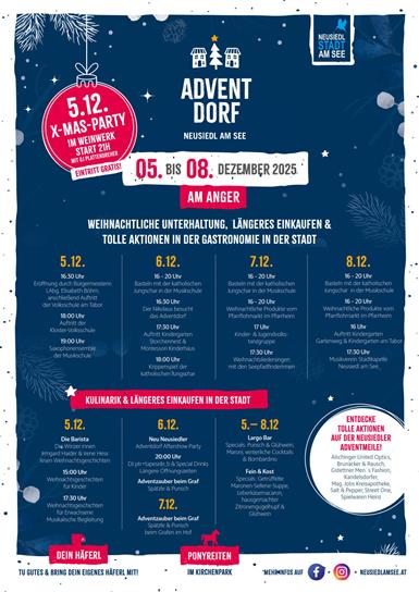 Neusiedler Advent kehrt ins Stadtzentrum zurück