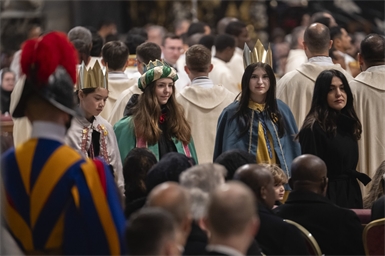 Frauenkirchener Sternsinger im Vatikan