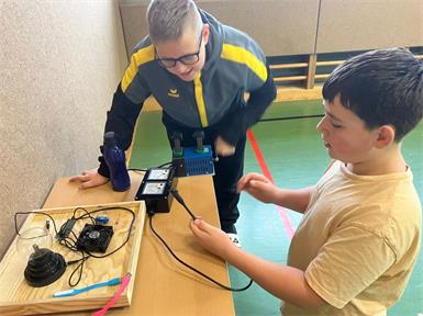 Turnsaal der Oberpullendorfer Mittelschule wurde zum Hightech-Labor