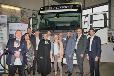 Gols: Burgenlands erster E-LKW „Josef“ präsentiert