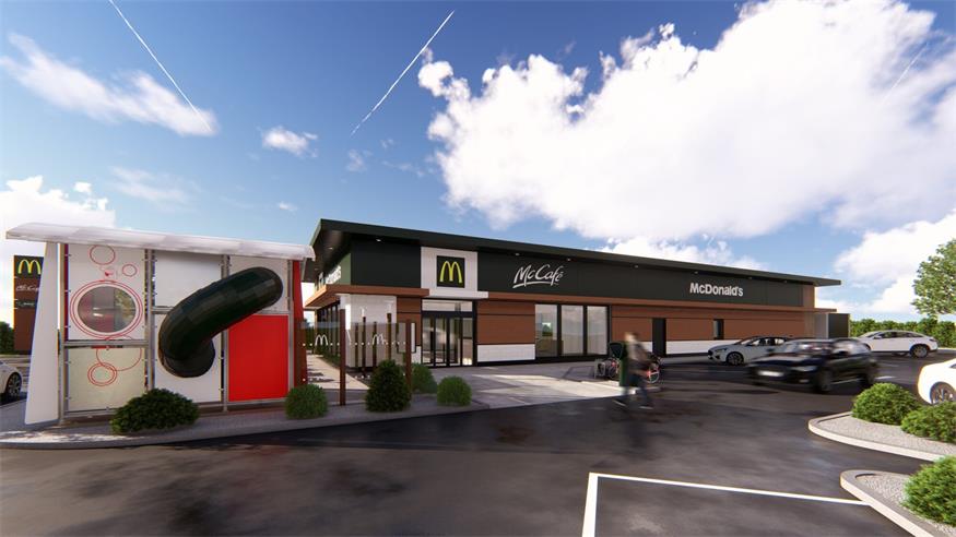 Mittelburgenlands Mc Donald's ist bereits unter Dach 