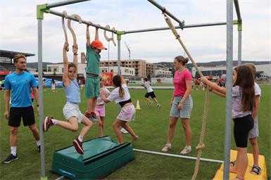 Sport, Spiel und Spaß begeisterten Kinder in Eisenstadt