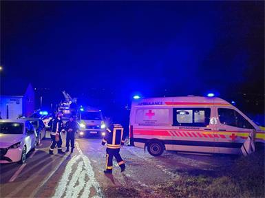 Flurbrand in der Silvesternacht am Kalvarienberg in Neusiedl am See