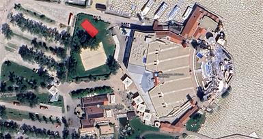 Mörbisch: Padel-Tennis neben der Seebühne