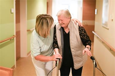 Melby Joseph ist die erste indische Pflegekraft in der Klinik Oberwart