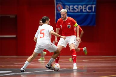 Futsal-EM-Quali: Eisenstadt als rot-goldenes Erfolgs-Parkett?