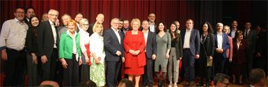 Die SPÖ-Prominenz feierte in Neudörfl mit eindringlichen Reden