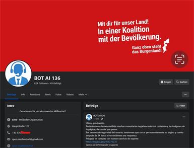 SPÖ Müllendorf heißt nach Hacker-Attacke nun „BOT AI 136“