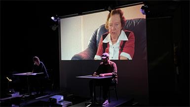 Burgenlandkroatinnen im Widerstand - auf der Bühne im Publikumsstudio