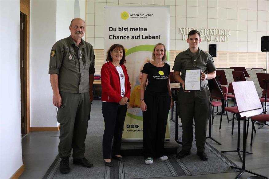 Soldat der Militärmusik Burgenland wird zum Lebensretter 
