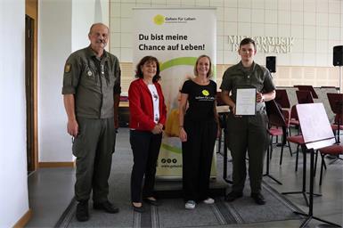 Soldat der Militärmusik Burgenland wird zum Lebensretter